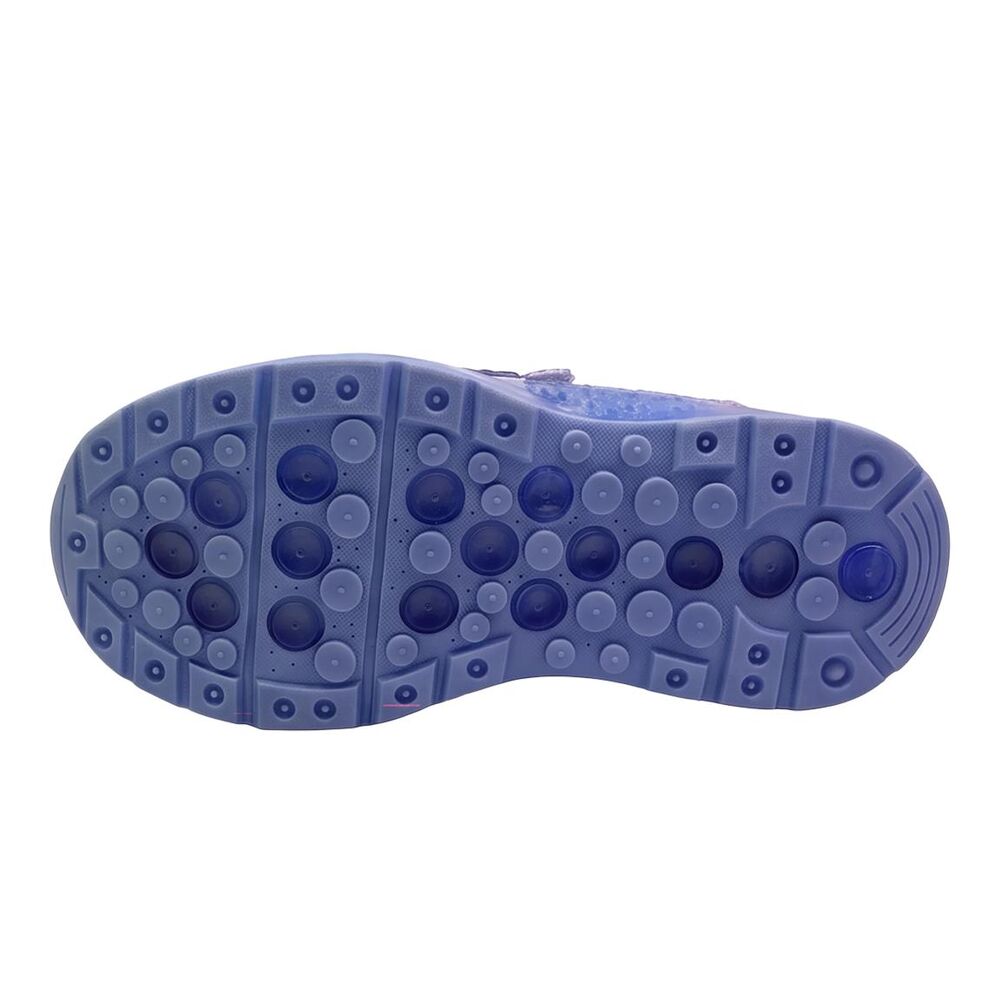 Deportivas lavanda de Stitch Disney con luces, velcro y suela azul - 2