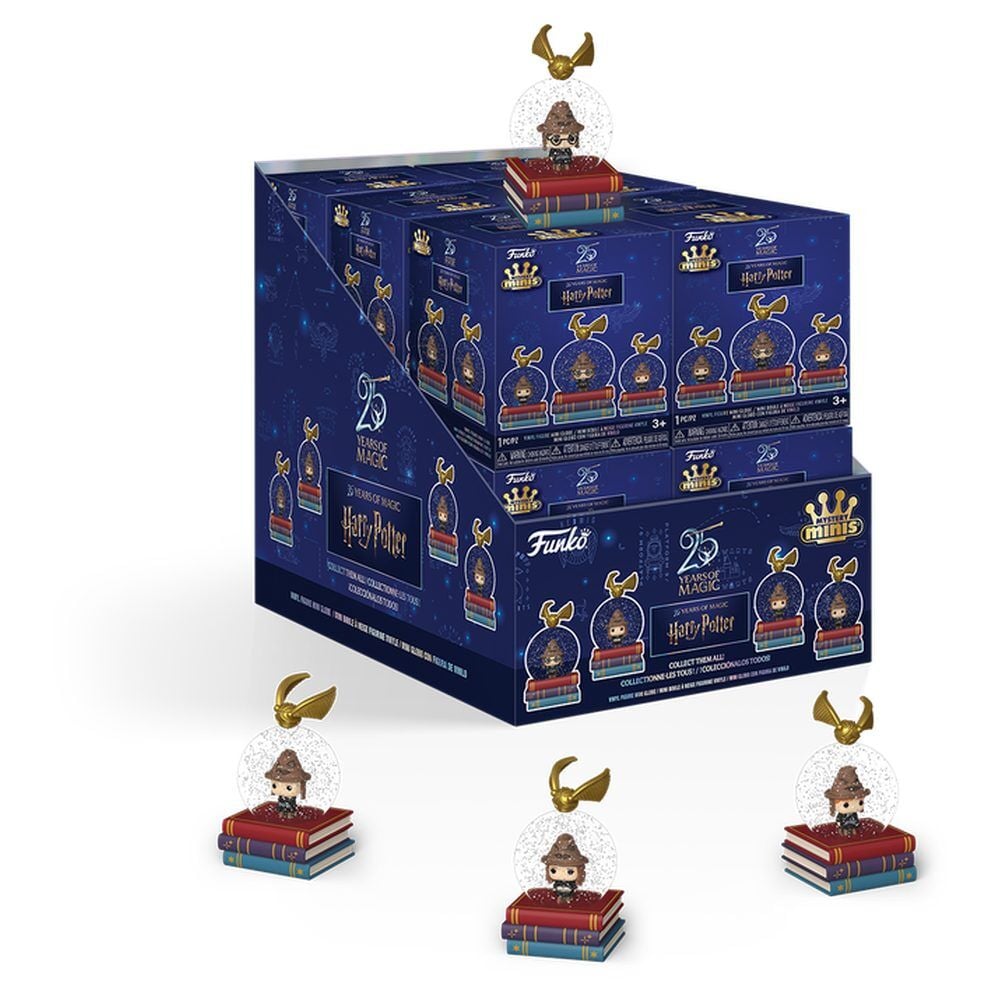 Figura Funko Mystery Mini de Harry Potter con el Sombrero Seleccionador en una bola de nieve