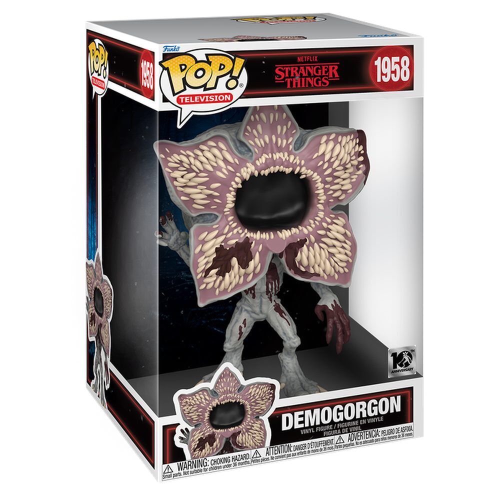Figura Funko POP! Jumbo del Demogorgon de Stranger Things en su caja