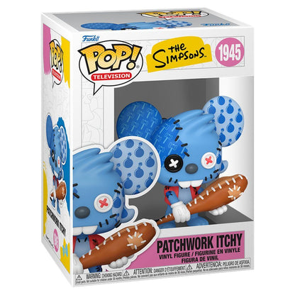 Figura Funko POP Patchwork Itchy de The Simpsons en caja