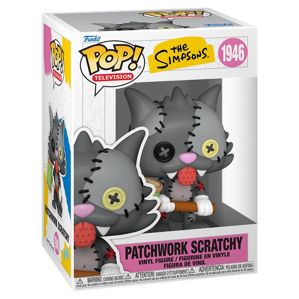 Figura Funko POP! Patchwork Scratchy de Los Simpson en caja