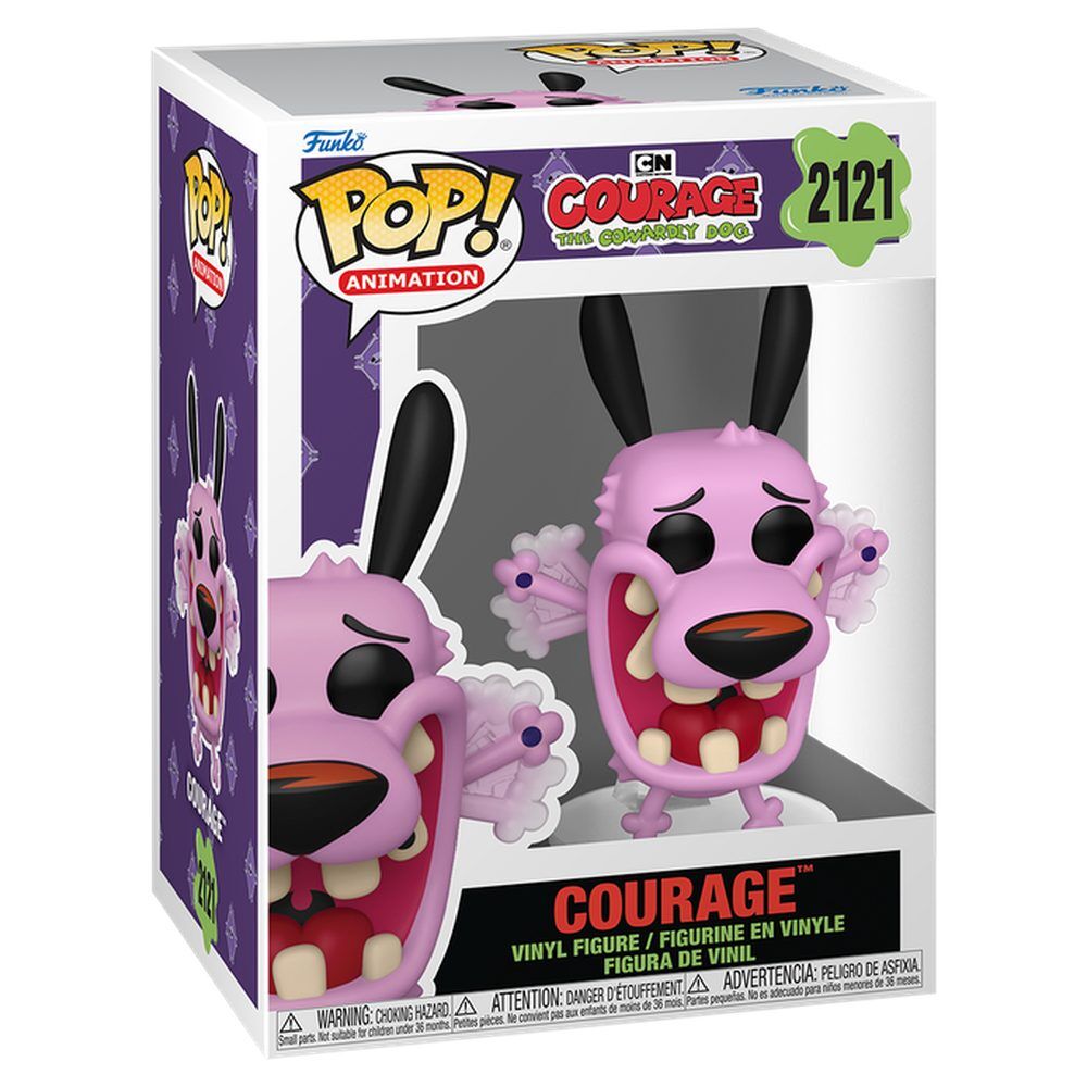 Figura Funko POP! de Courage en caja regalo