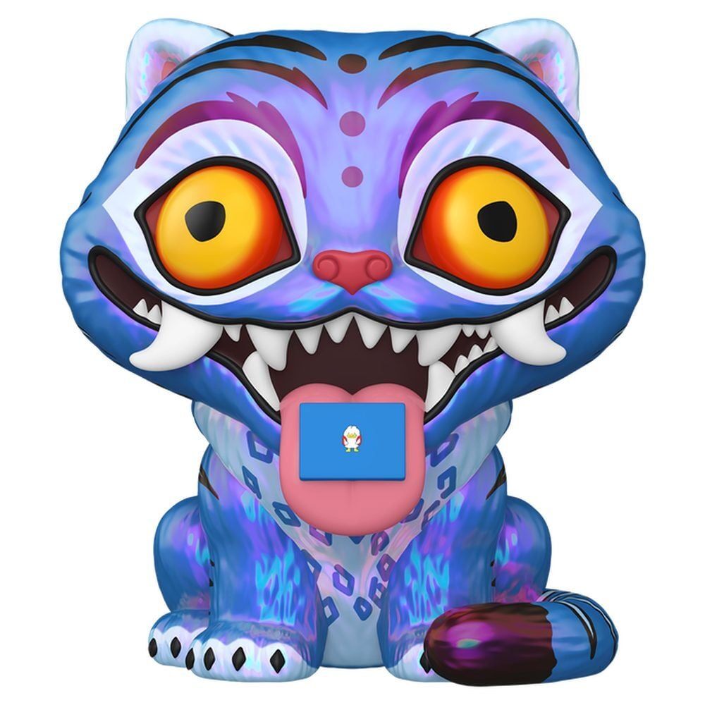 Figura Funko POP! Jumbo Derpy Tiger azul y morada en caja - 2