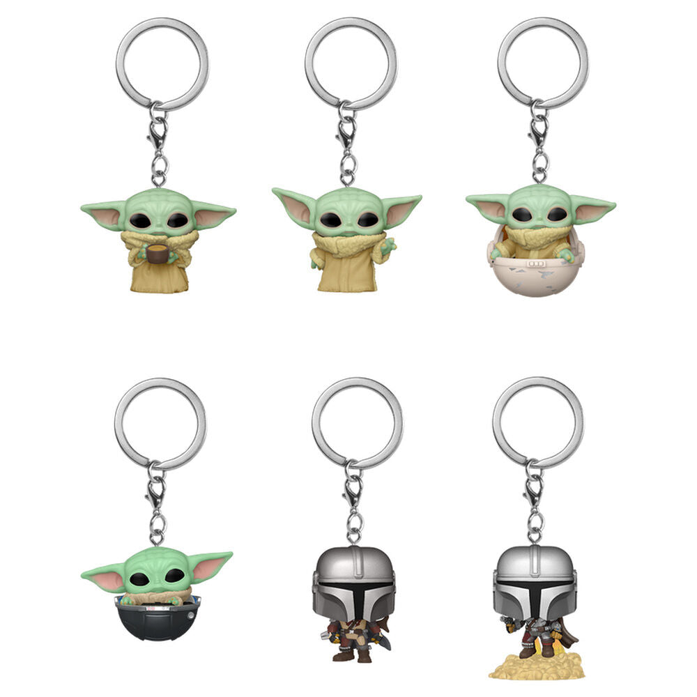 Llavero FUNKO Pocket POP! Mystery de Star Wars con diseños de Grogu y The Mandalorian - 2