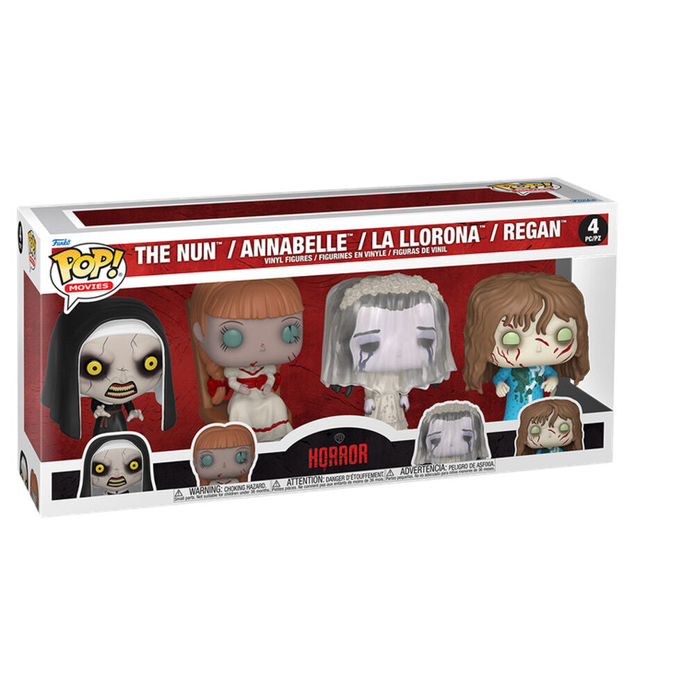 Pack Funko POP! Warner Bros Horror con The Nun, Annabelle, La Llorona y Regan