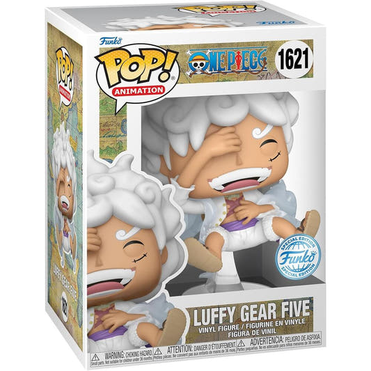 Figura Funko POP! de Luffy Gear Five de One Piece en caja