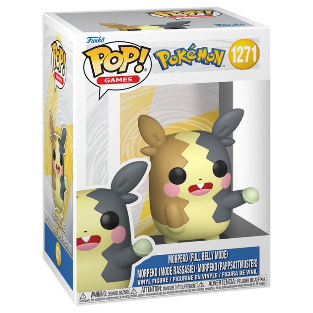 Figura Funko POP! Pokémon de Morpeko Full Belly Mode en caja