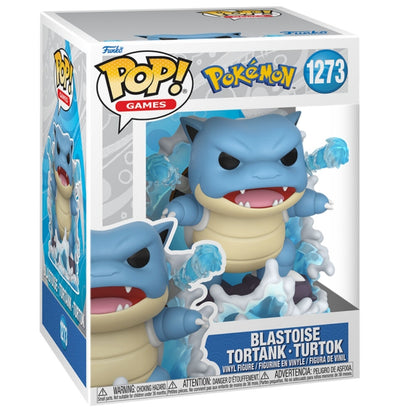 Figura Funko POP! de Blastoise Pokémon con efectos de agua en caja