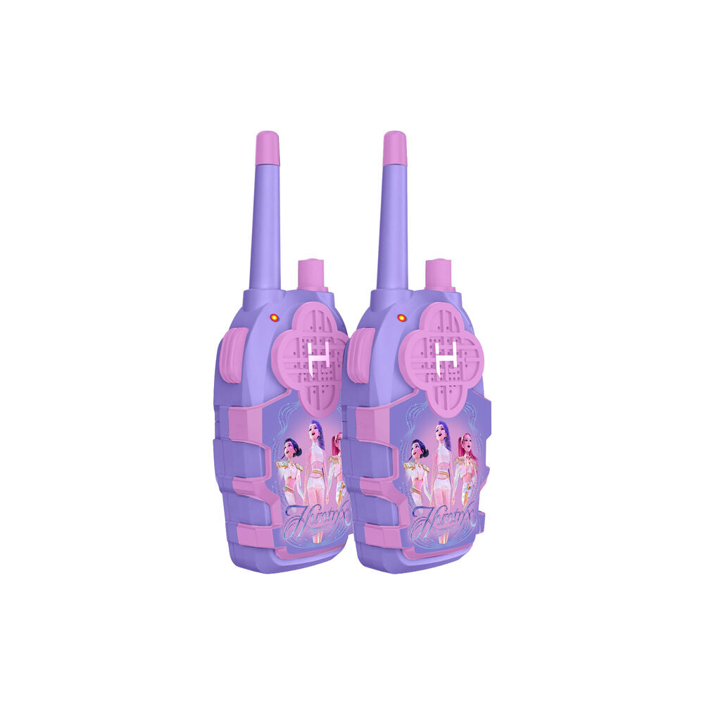 Set de dos walkie talkies Huntrix morados y rosas