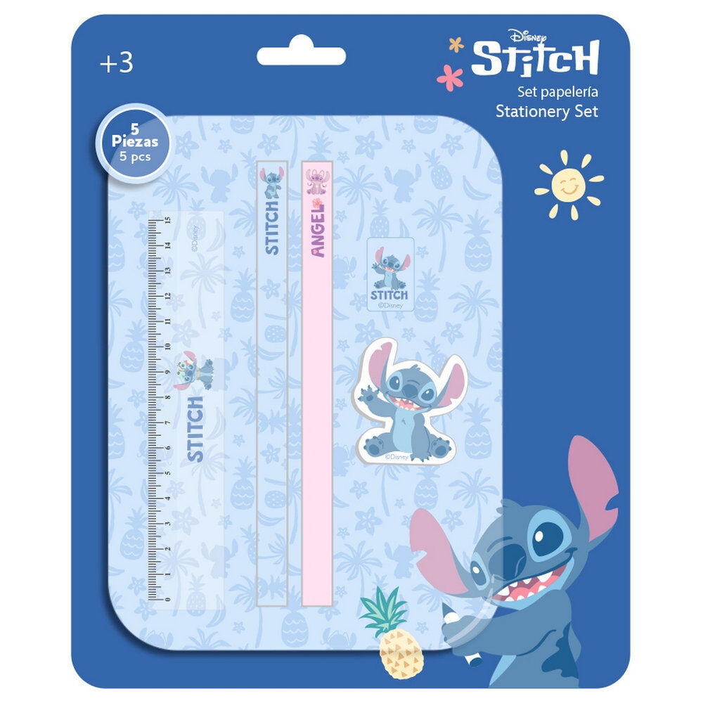 Set de papelería Stitch Disney SAFTA de 5 piezas