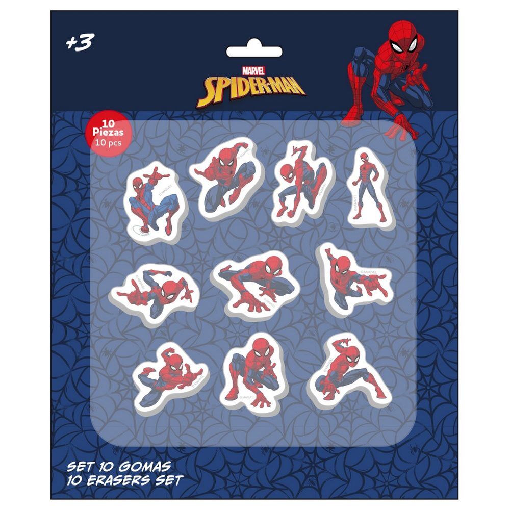 Set de pegatinas Spider-Man Marvel con diseños del superhéroe