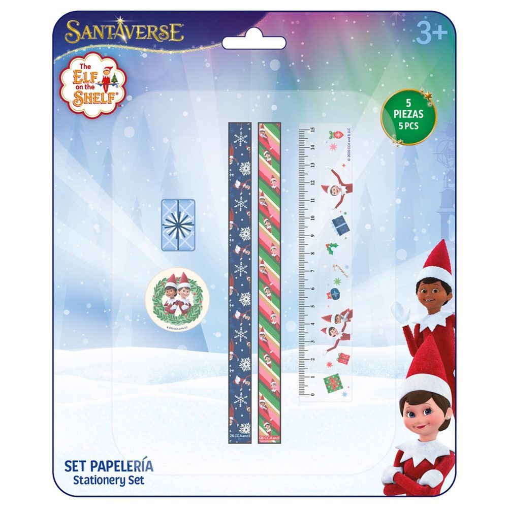 Set de papelería SAFTA The Elf on the Shelf de 5 piezas