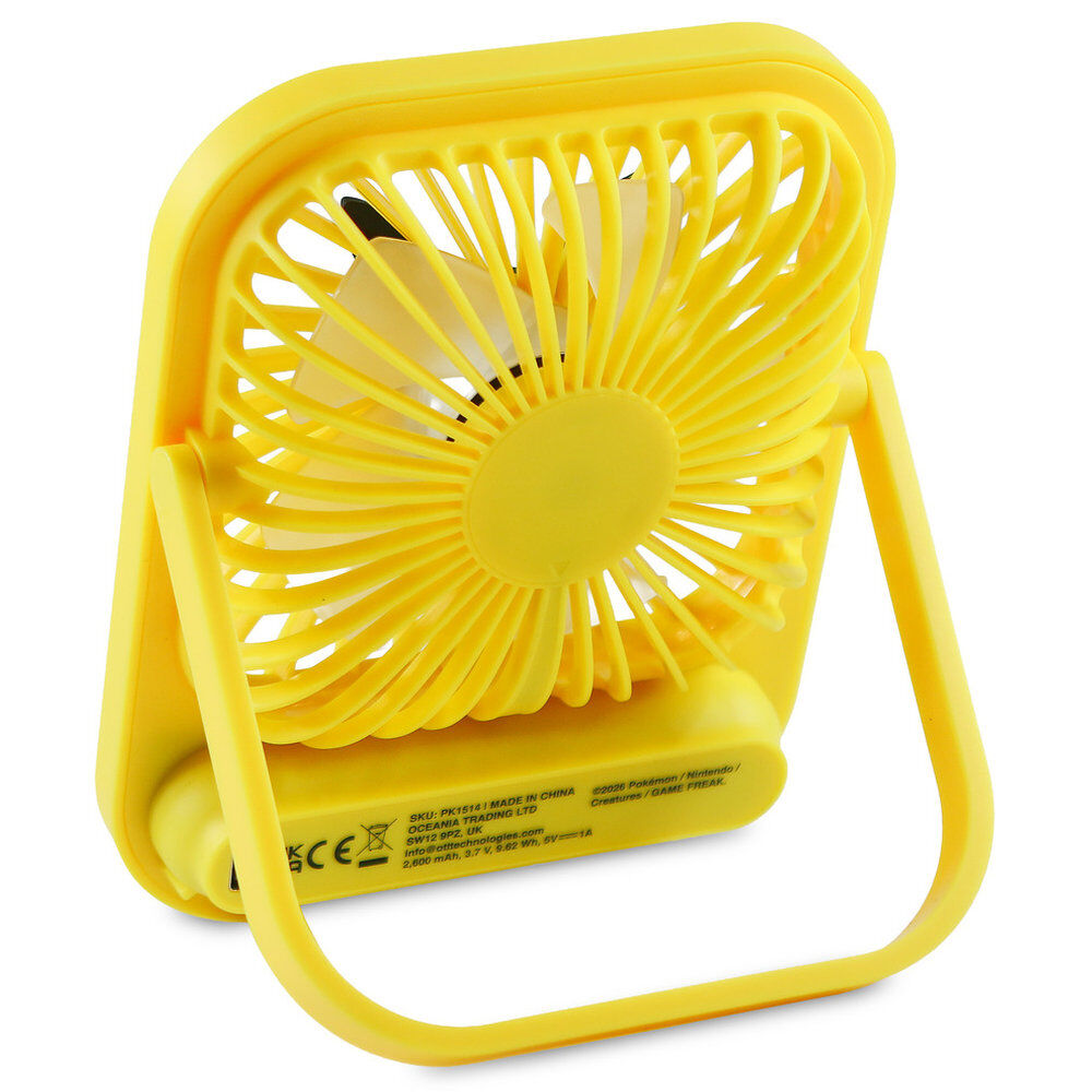 Ventilador de escritorio amarillo de Pikachu Pokémon - 7