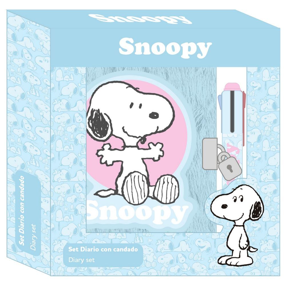 Diario Snoopy SAFTA con candado y bolígrafo