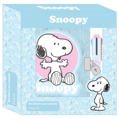 Diario Snoopy SAFTA con candado y bolígrafo