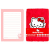 Cuaderno de peluche rojo A5 de Hello Kitty con páginas pautadas