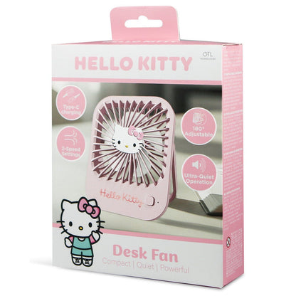 Ventilador de escritorio rosa Hello Kitty con orientación ajustable - 3