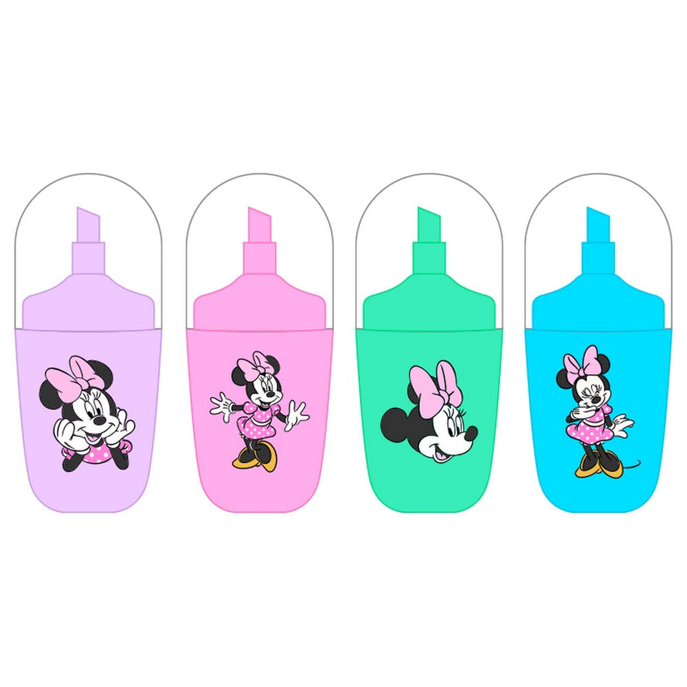 Set de cuatro subrayadores fluorescentes Minty Minnie de Disney - 2