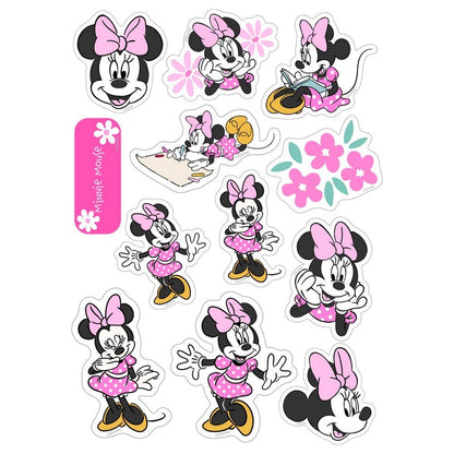 Blíster con 12 pegatinas de Minnie Mouse Disney en diseños diferentes - 2