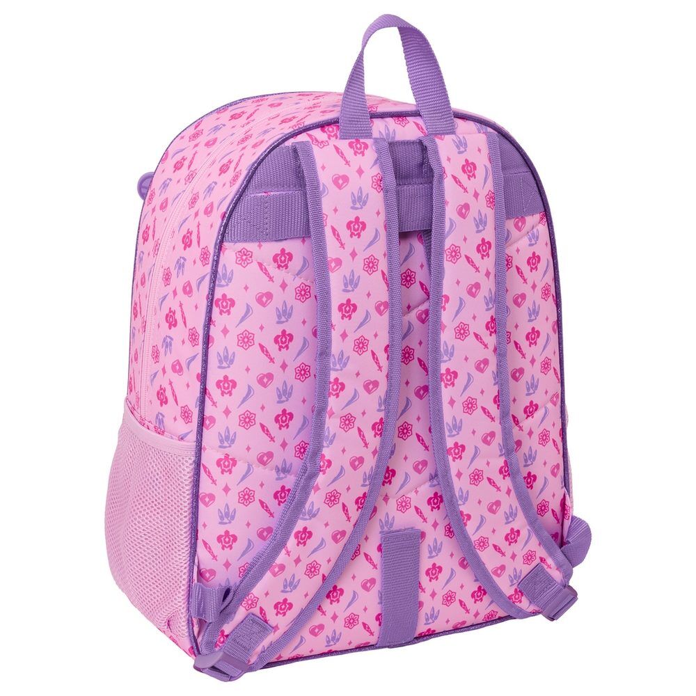 Mochila rosa y lila Kpop Demon Hunters SAFTA con bolsillo frontal - 2