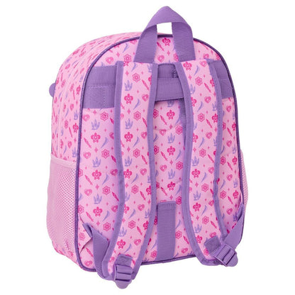 Mochila rosa Kpop Demon Hunters de 38 cm con bolsillo frontal - 2