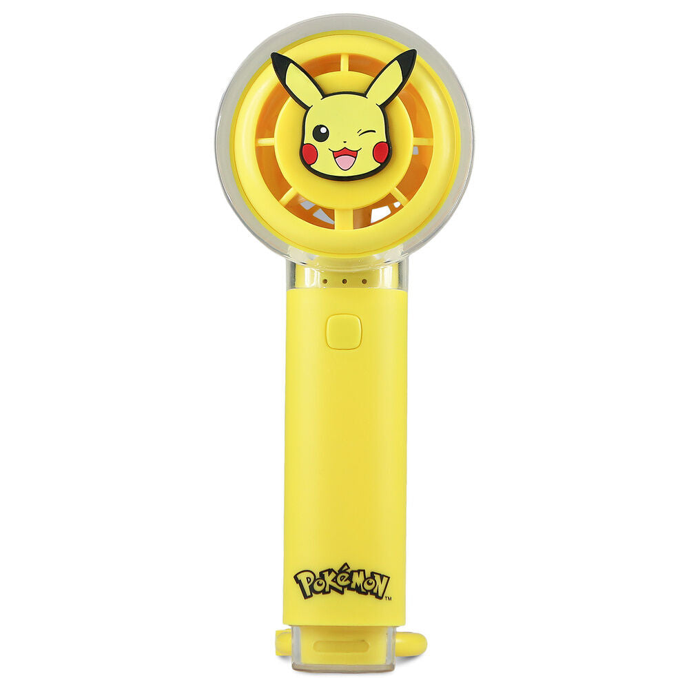 Ventilador portátil amarillo de Pikachu Pokémon con cable USB-C - 10