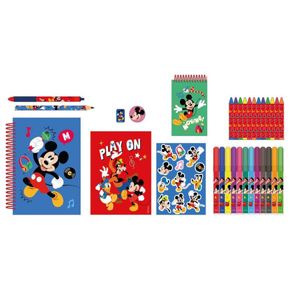 Set de actividades Mickey Disney con ceras, rotuladores, cuadernos y pegatinas - 2