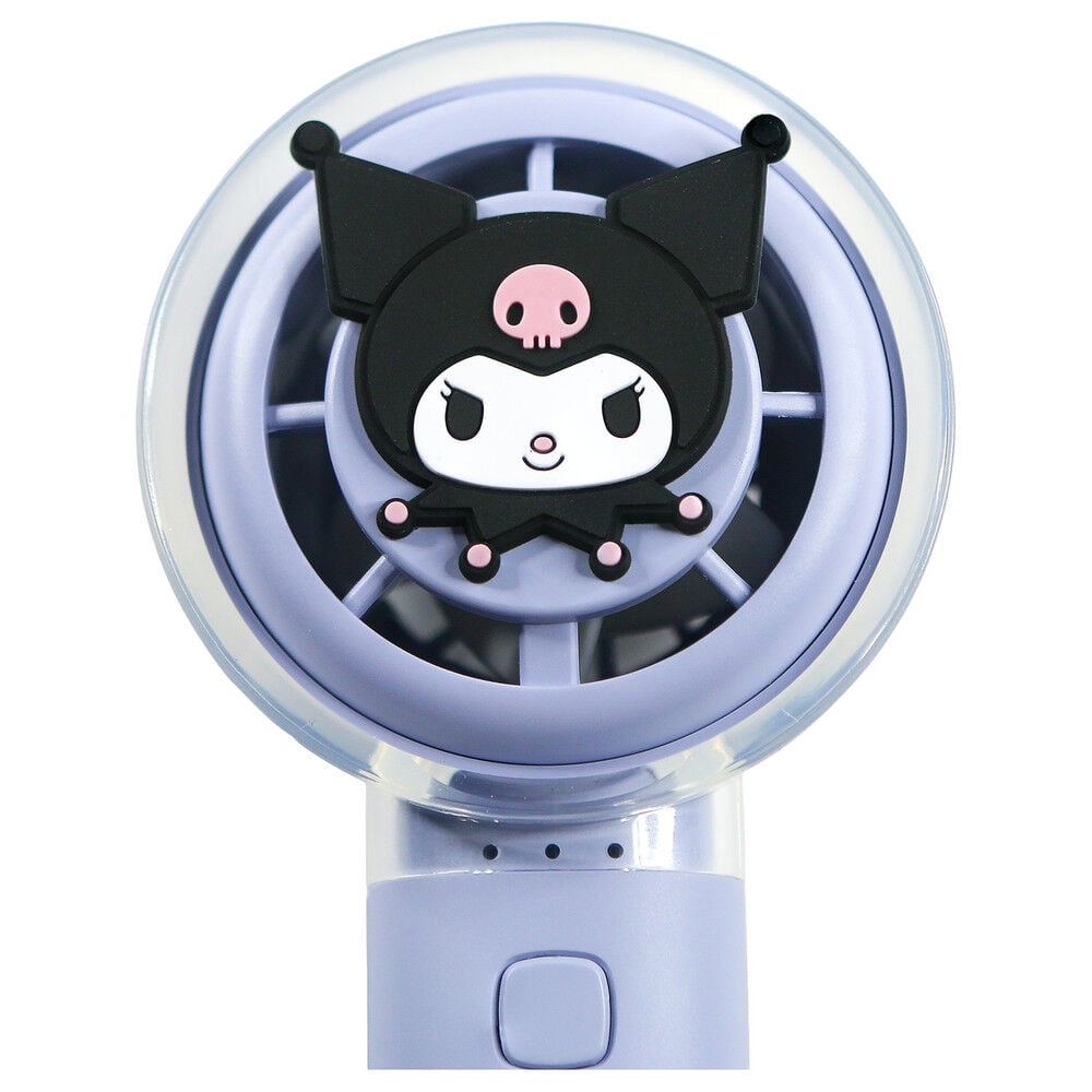 Ventilador de mano lila Kuromi recargable con carga USB-C - 5