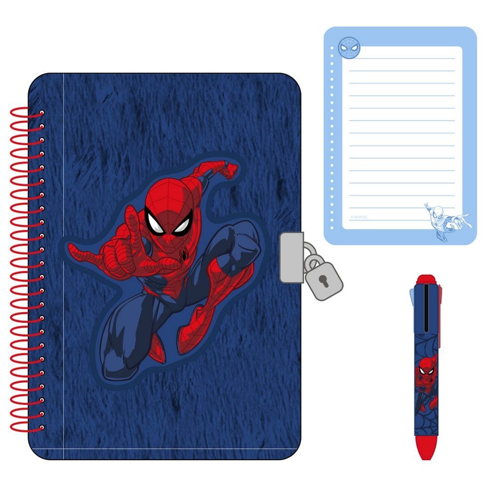 Diario con candado de Spider-Man Marvel con bolígrafo - 2