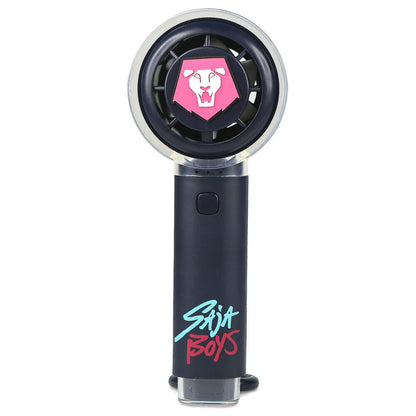 Ventilador de mano Saja Boys KPop Demon Hunters en color oscuro