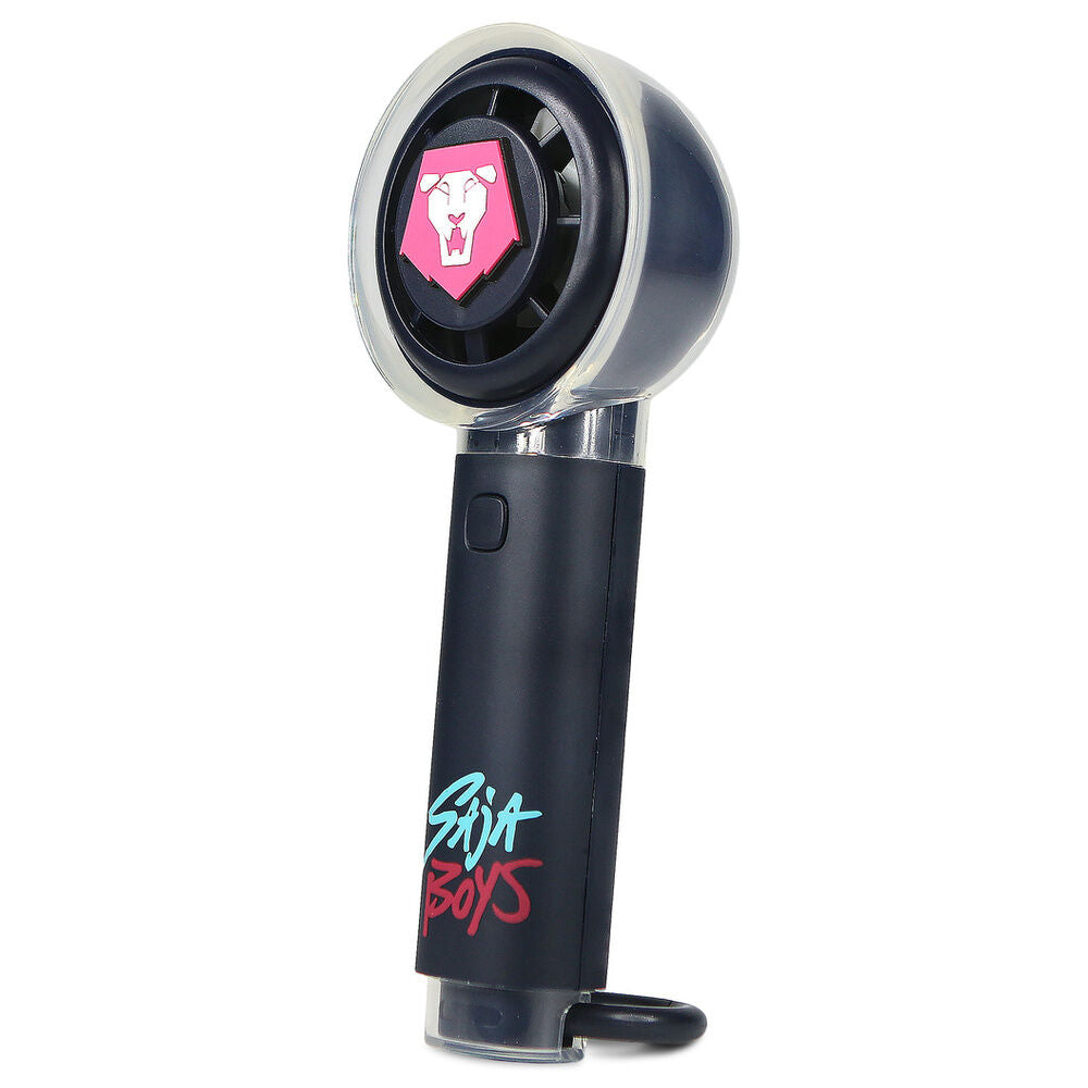 Ventilador de mano Saja Boys KPop Demon Hunters en color oscuro - 3