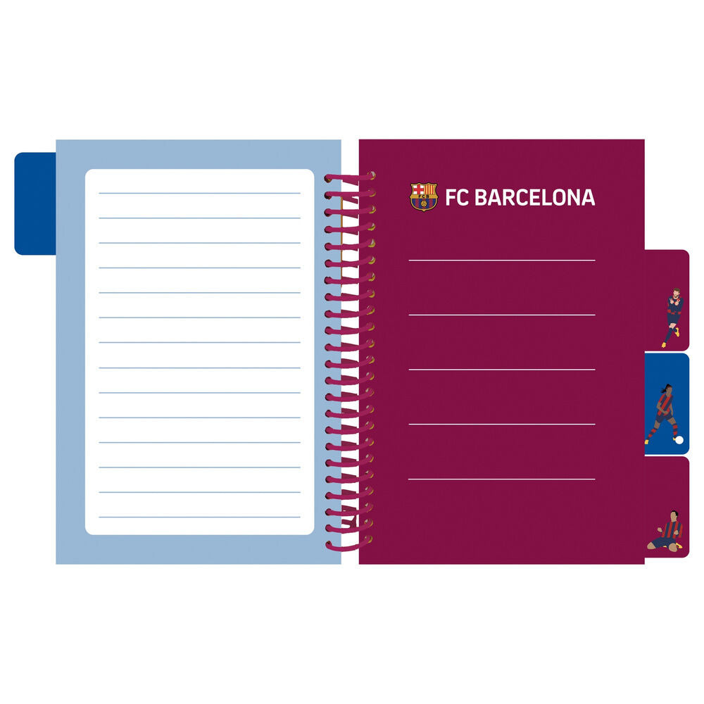Cuaderno SAFTA del F.C. Barcelona con tapas duras y cuatro separadores - 3
