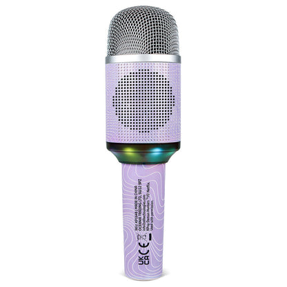 Micrófono inalámbrico de karaoke Kpop Demon Hunters morado con luz LED - 7
