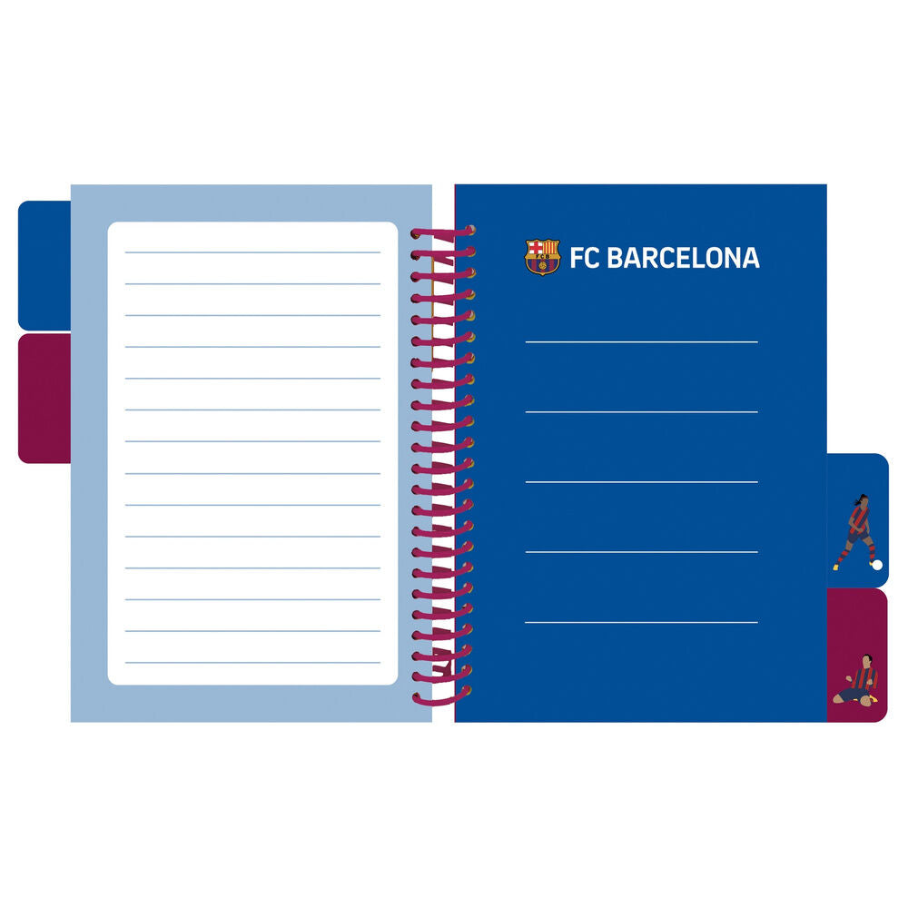 Cuaderno SAFTA del F.C. Barcelona con tapas duras y cuatro separadores - 4