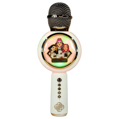 Micrófono karaoke LED blanco y dorado de KPop Demon Hunters
