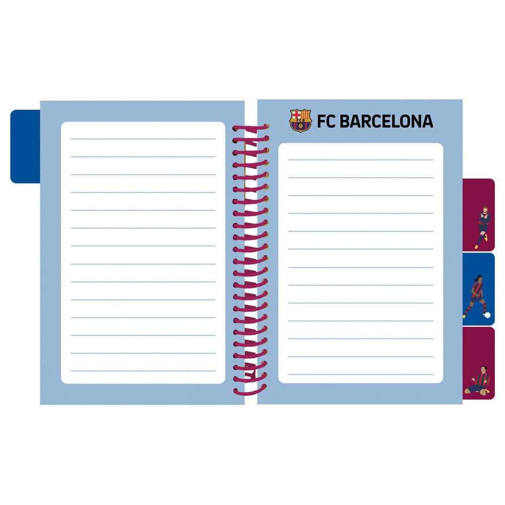 Cuaderno SAFTA del F.C. Barcelona con tapas duras y cuatro separadores - 5