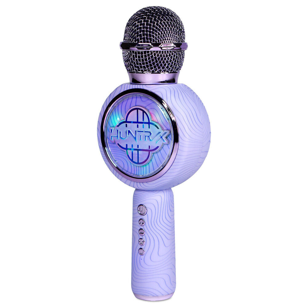 Micrófono karaoke inalámbrico KPop Demon Hunters morado con luces LED - 13