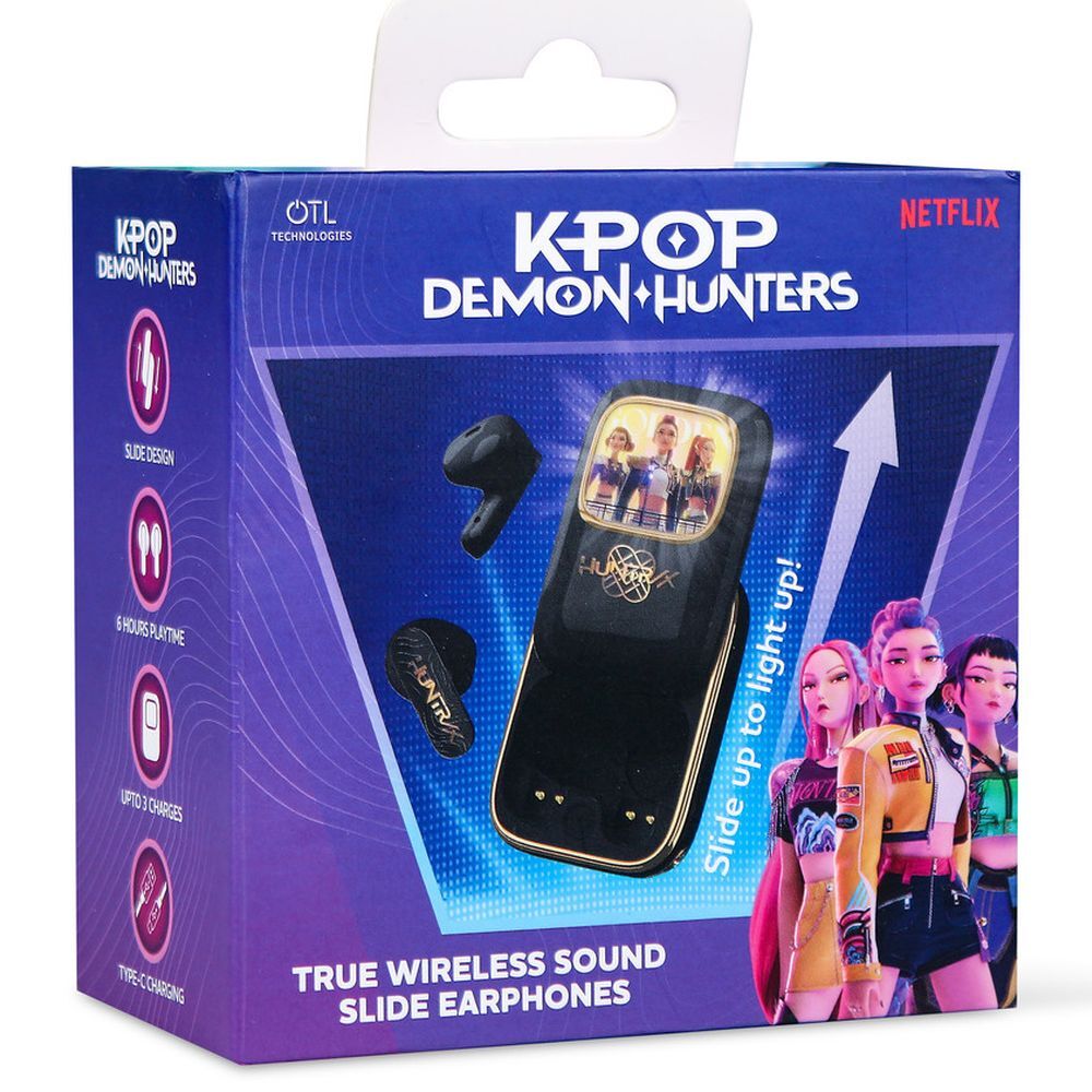 Auriculares TWS negros KPop Demon Hunters con estuche de carga - 2