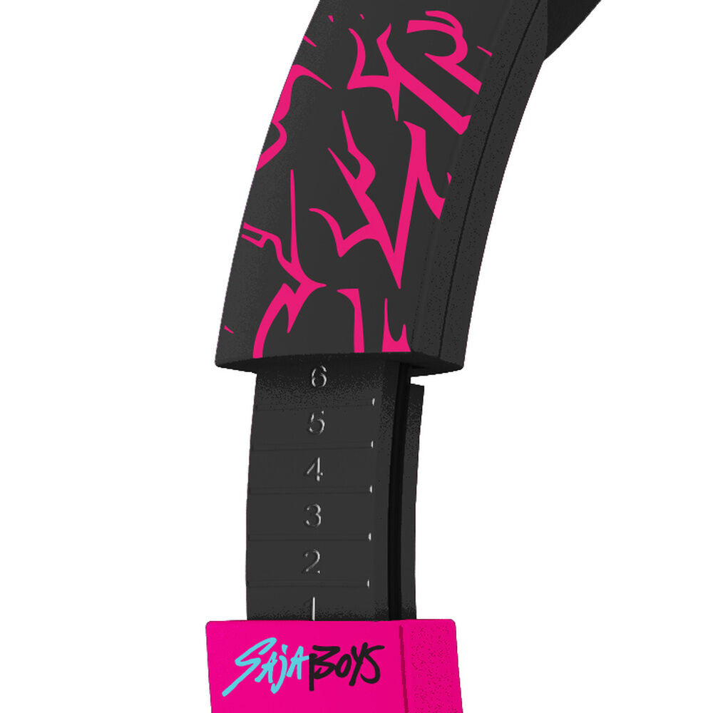 Auriculares infantiles Saja Boys KPop Demon Hunters en negro y rosa - 9