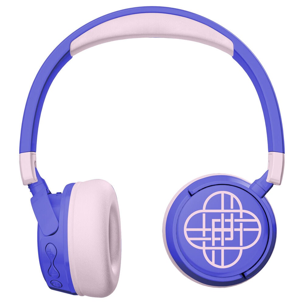Auriculares infantiles morados y rosas KPop Demon Hunters