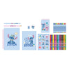 Set de actividades Stitch Disney con ceras, rotuladores, cuadernos y pegatinas