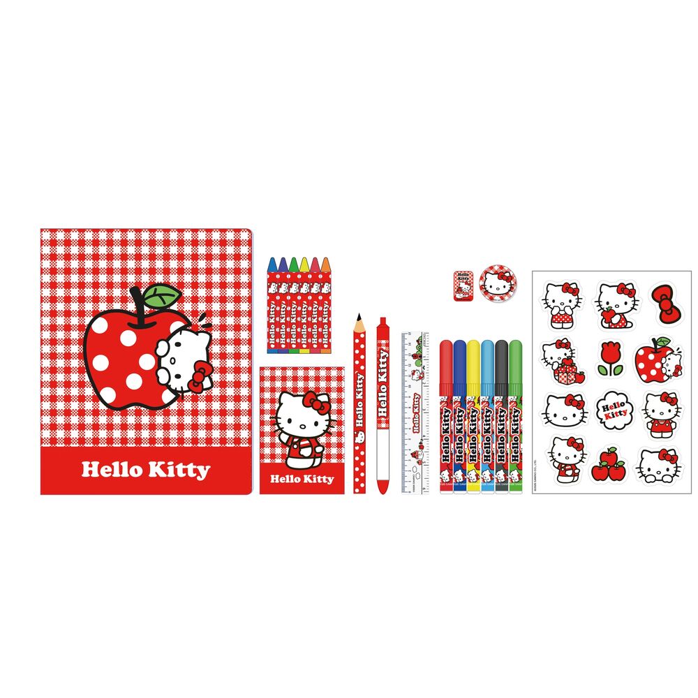 Set de actividades Hello Kitty de 31 piezas SAFTA