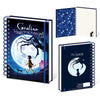 Cuaderno A5 Coraline Other World azul con espiral y páginas rayadas
