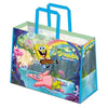 Bolsa shopping de Bob Esponja y Patricio con asas azules
