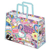Bolsa shopping Hello Kitty & Friends multicolor con dos asas