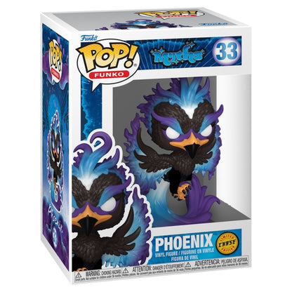 Figura Funko POP! Myths Phoenix #33 en caja, variante roja y Chase azul - 5