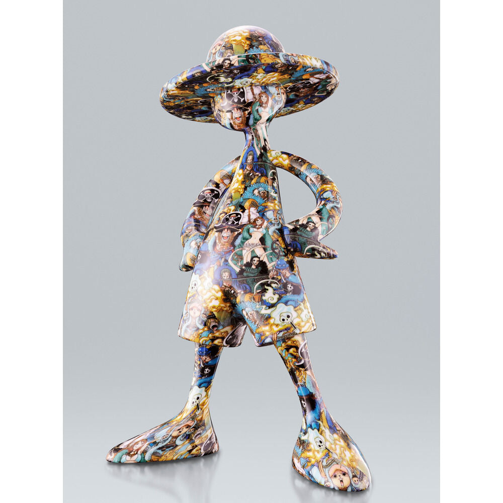 Figura Art Canvas de Luffy de One Piece con diseño multicolor