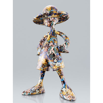 Figura Art Canvas de Luffy de One Piece con diseño multicolor