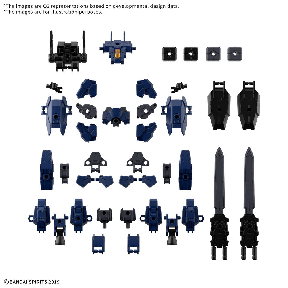 Set de piezas BANDAI 30MM Full Armor Unit 3 a escala 1/144