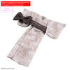 Set de yukata de tela 30MS con obi oscuro